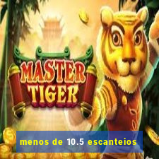 menos de 10.5 escanteios